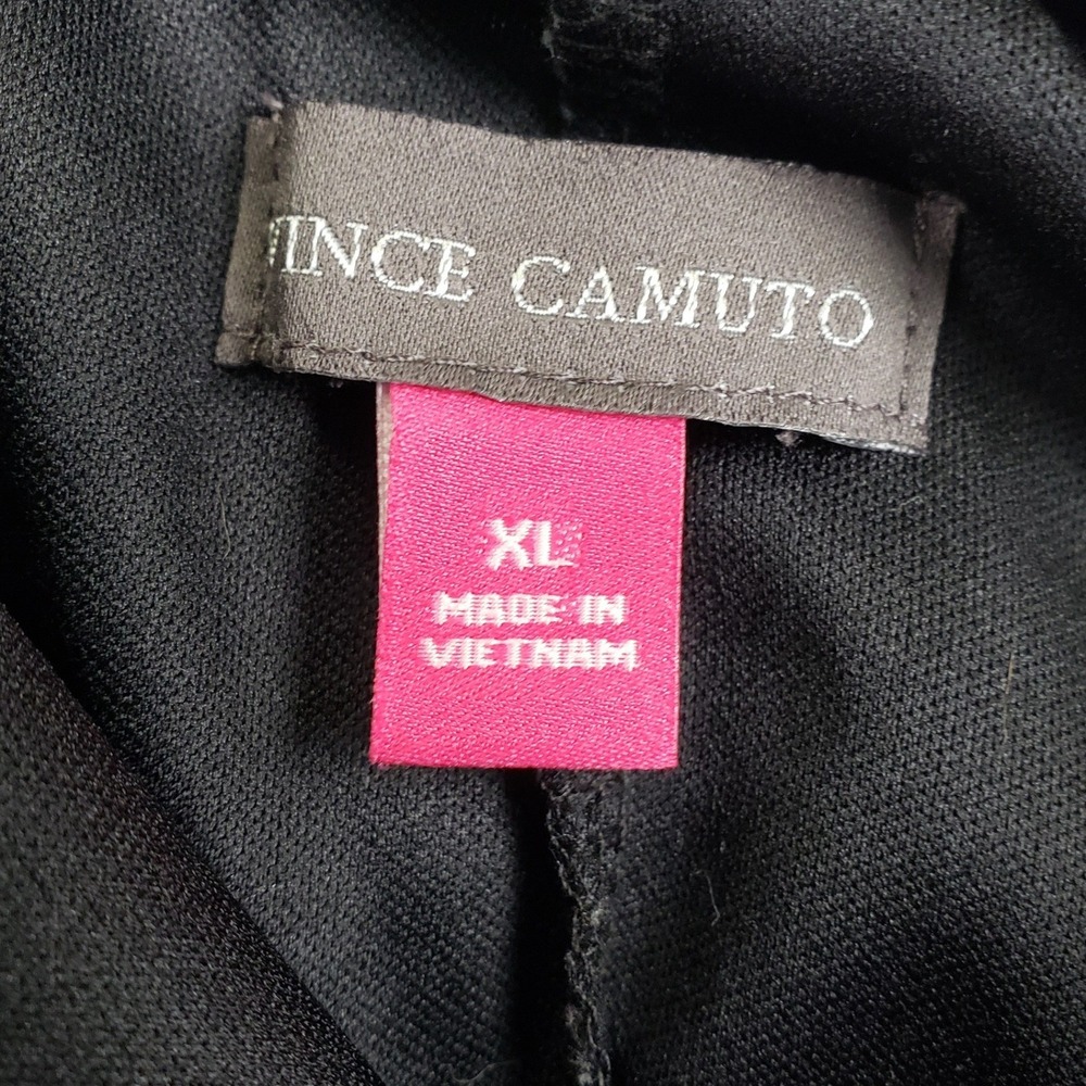 Vince Camuto Floral Cottagecore Pleated Midi Skirt Womens XL Black Boho - Picture 3 of 8